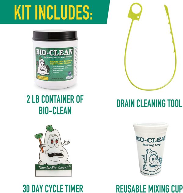 Bio Clean Ultimate Drain Cleaning Kit Contents