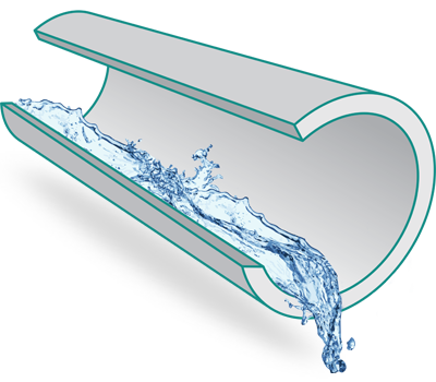 Clear Pipe Graphic